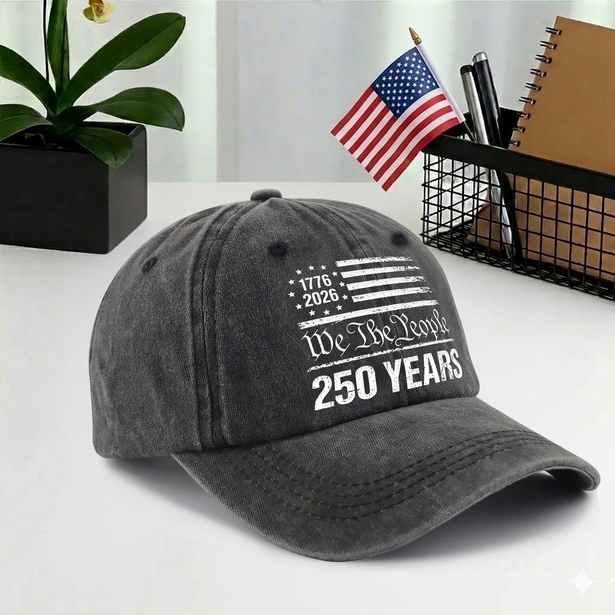 American 250th Anniversary Baseball Cap - Vintage We The People USA Flag Hat 2026