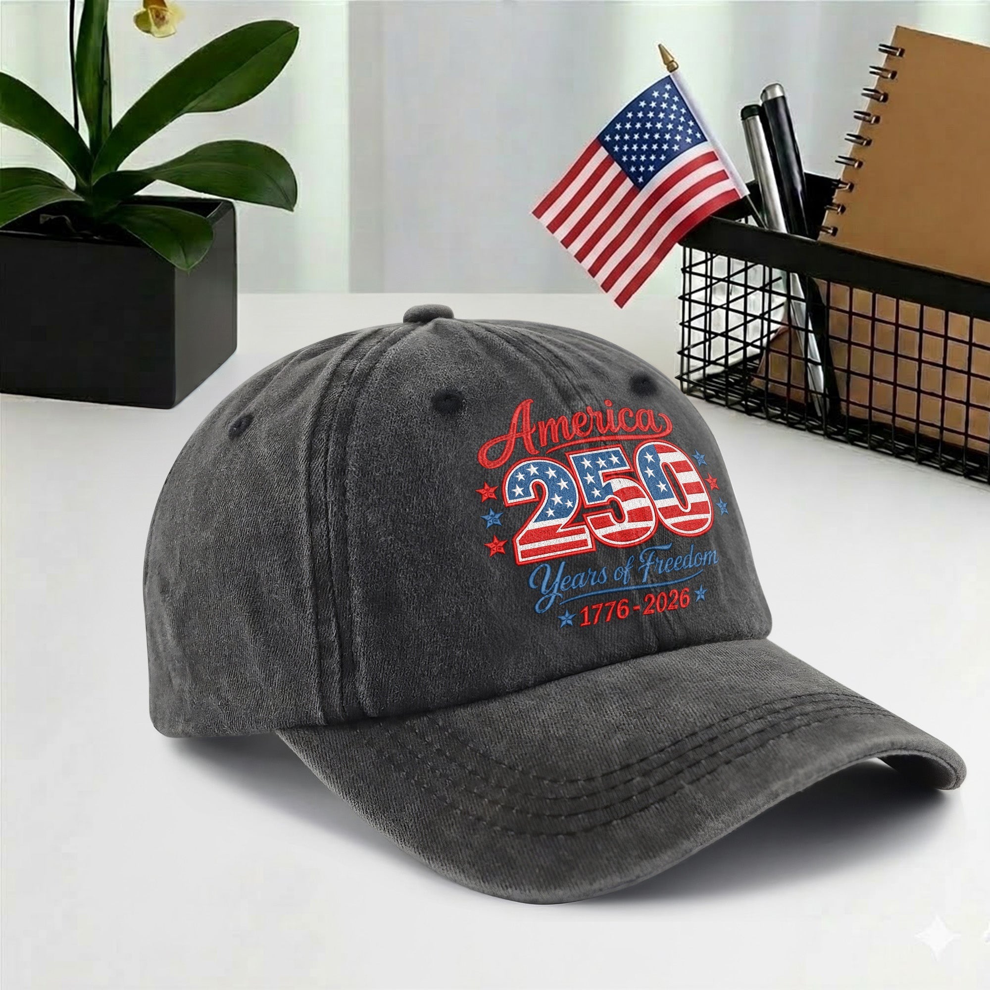 America 250 250th Anniversary Baseball Cap - 1776-2026 Years of Freedom Patriotic Hat