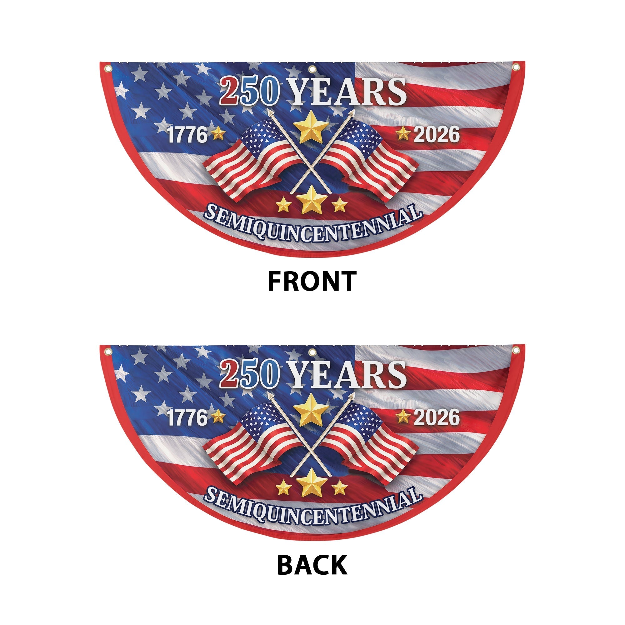 USA 250th Anniversary American Flag, Patriotic 1776 2026 Semiquincentennial Decor