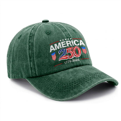 America 250 Baseball Cap 250th Anniversary USA Hat - Patriotic Vintage Cap 1776-2026 Independence Day Gift