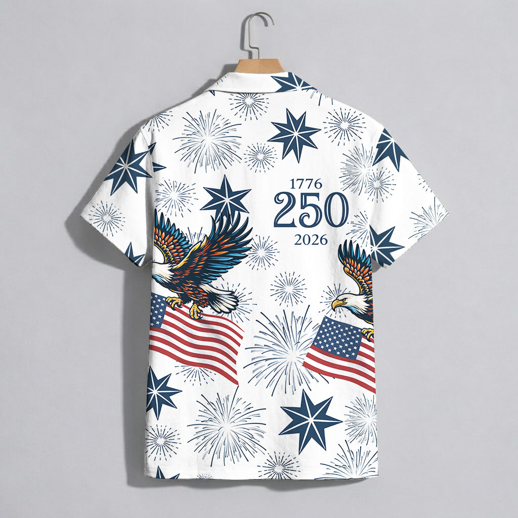 Patriotic Statue of Liberty 1776–2026 - USA 250th Anniversary Hawaiian Shirt