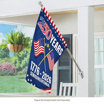 American Flag 250th Anniversary Garden Flag 1776-2026 Patriotic USA Yard Flag, Semiquincentennial Decor