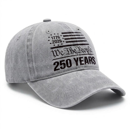 American 250th Anniversary Baseball Cap - Vintage We The People USA Flag Hat 2026