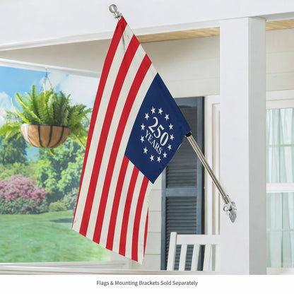 America 250th Anniversary Flag – Patriotic 250 Years USA Garden Flag for Outdoor Decoration