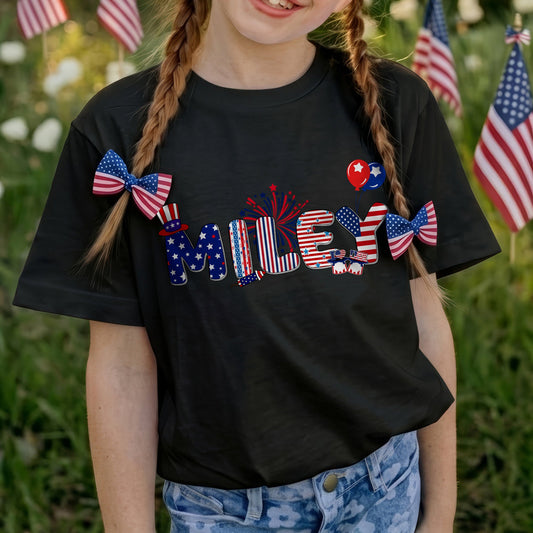 Personalized Stars and Stripes Graphic Unisex Shirt - USA 250th Anniversary America 1776-2026 Tee