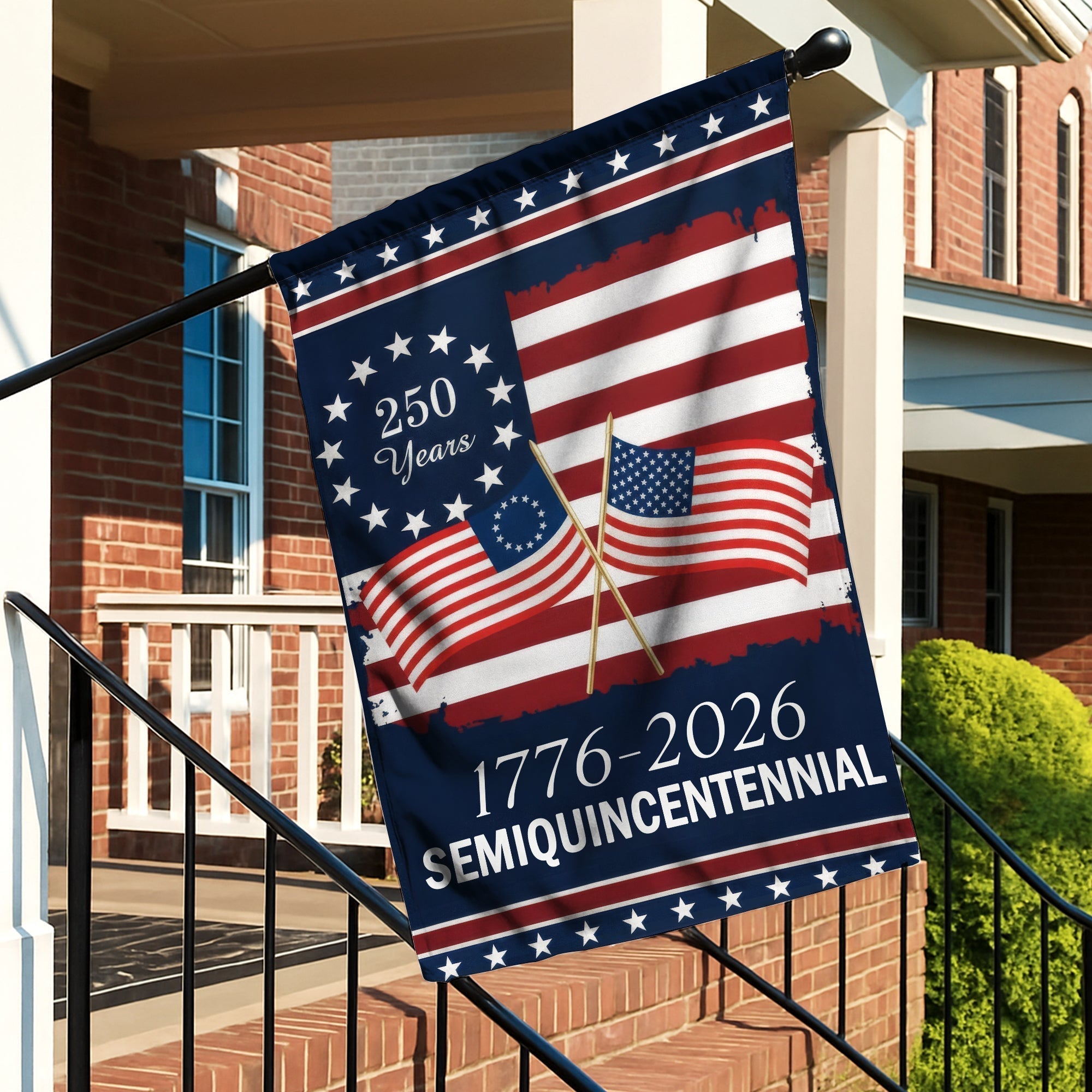 American Flag - America 250th Anniversary Semiquincentennial Decorative Flag