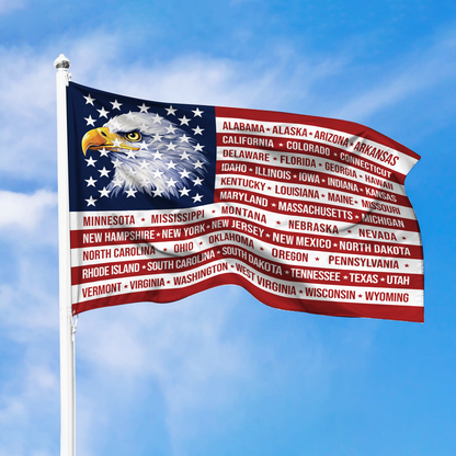 Patriotic 250th Anniversary 1776 2026 United States of America Semiquincentennial Grommet Flag