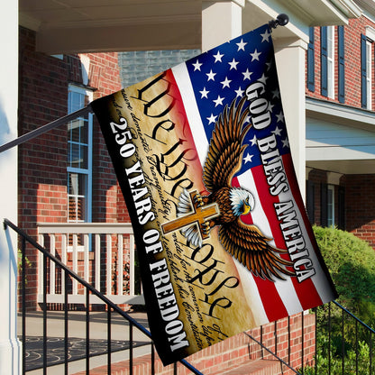 Patriotic 250th Anniversary 1776 2026 United States of America Semiquincentennial Grommet Flag