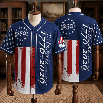 USA 250th Anniversary Horse Patriotic Baseball Jersey | Vintage 1776–2026 American Freedom Shirt