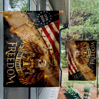 Patriotic 250th Anniversary 1776 2026 United States of America Semiquincentennial Grommet Flag