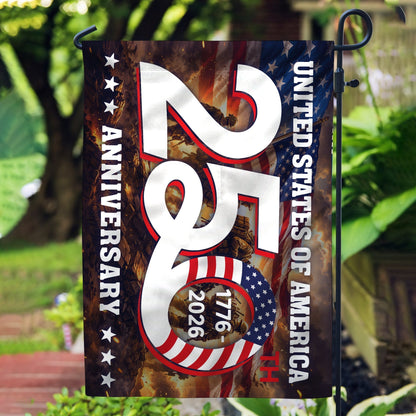 250th Anniversary 1776 2026 United States of America Semiquincentennial Grommet Flag