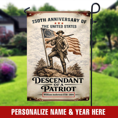 Personalized 1776-2026 USA 250th Anniversary Flag - Custom Scales of Justice Law Order American Eagle Half Round Fan Banner Patriotic Bunting Flag