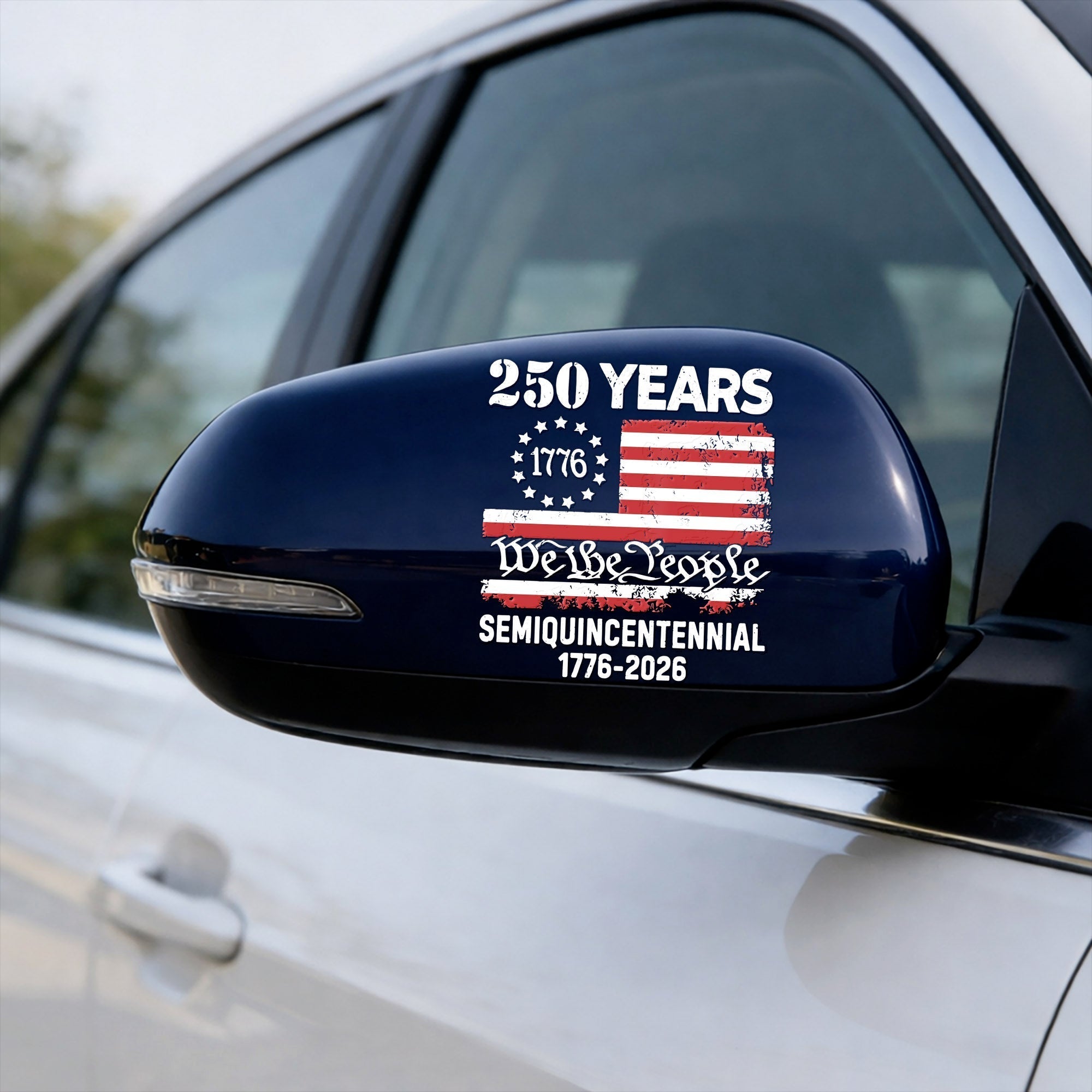🔥 LIMITED TIME OFFER – America 250th Anniversary Patriotic UV DTF 3D Car Decal (1776–2026)