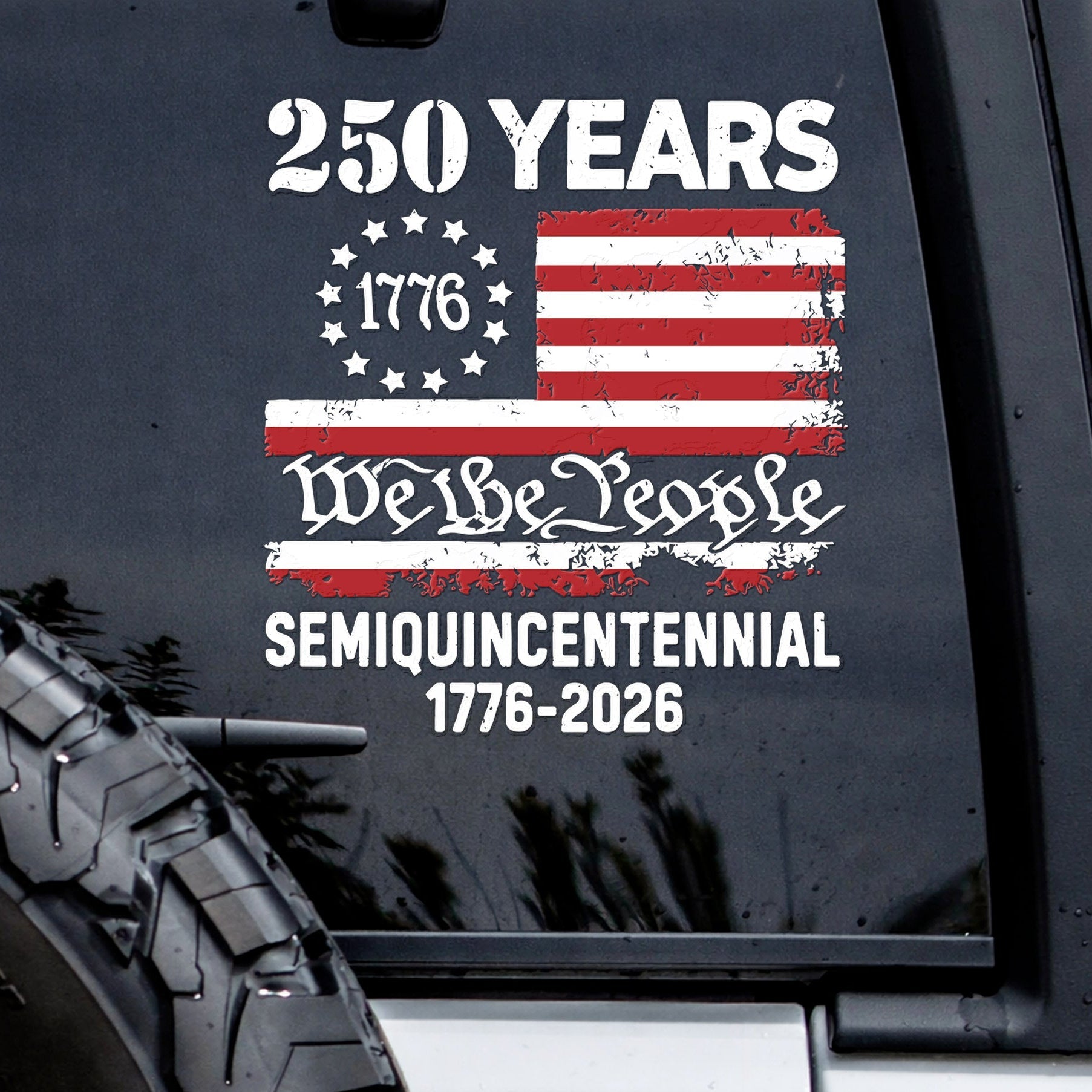 🔥 LIMITED TIME OFFER - Faith Family USA Eagle Cross Decal – 250th Anniversary 1776-2026