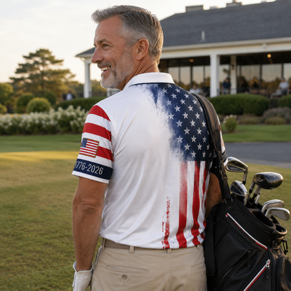 Patriotic Eagle 1776-2026 - USA 250th Anniversary Polo Shirt