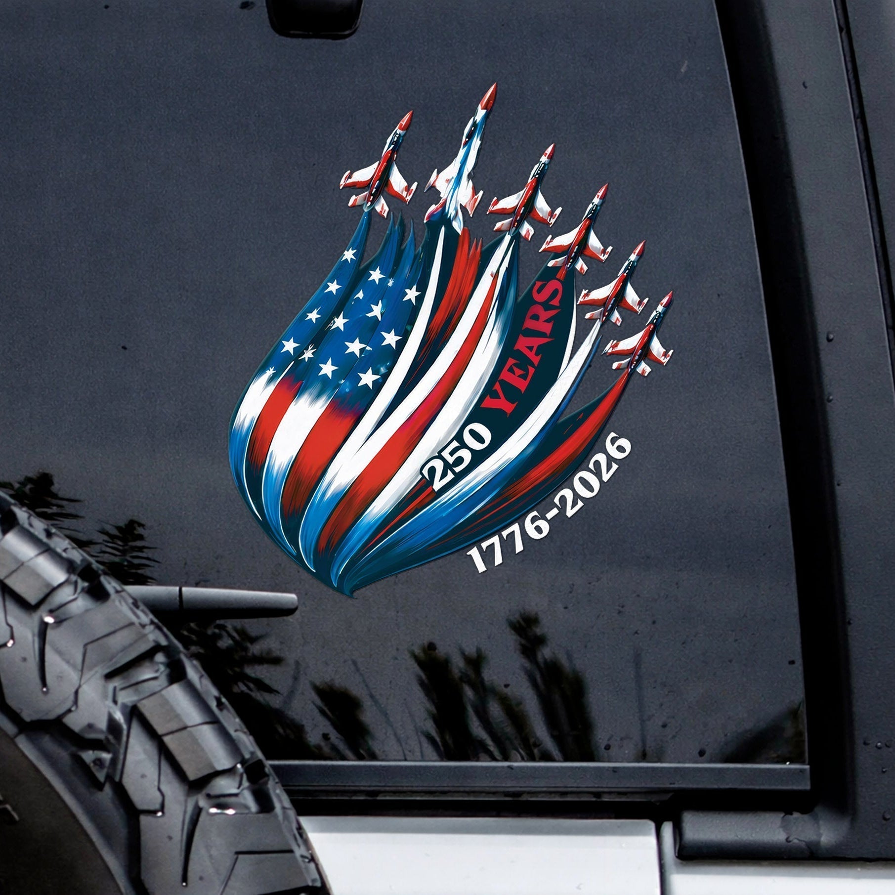 🔥 LIMITED TIME OFFER - Faith Family USA Eagle Cross Decal – 250th Anniversary 1776-2026