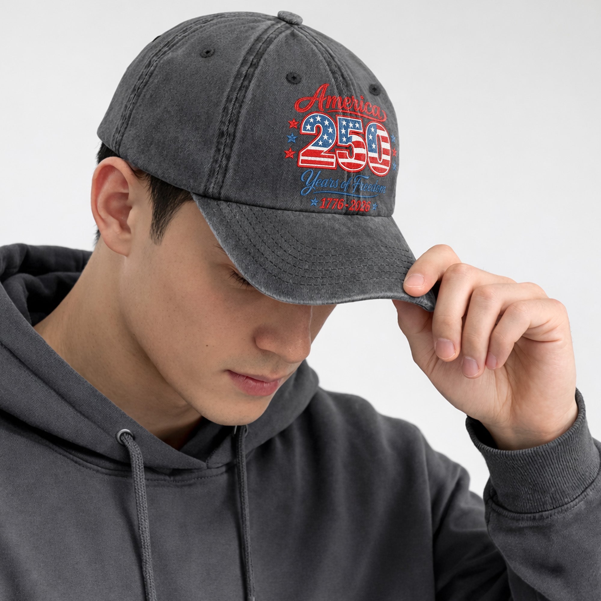 America 250 250th Anniversary Baseball Cap - 1776-2026 Years of Freedom Patriotic Hat