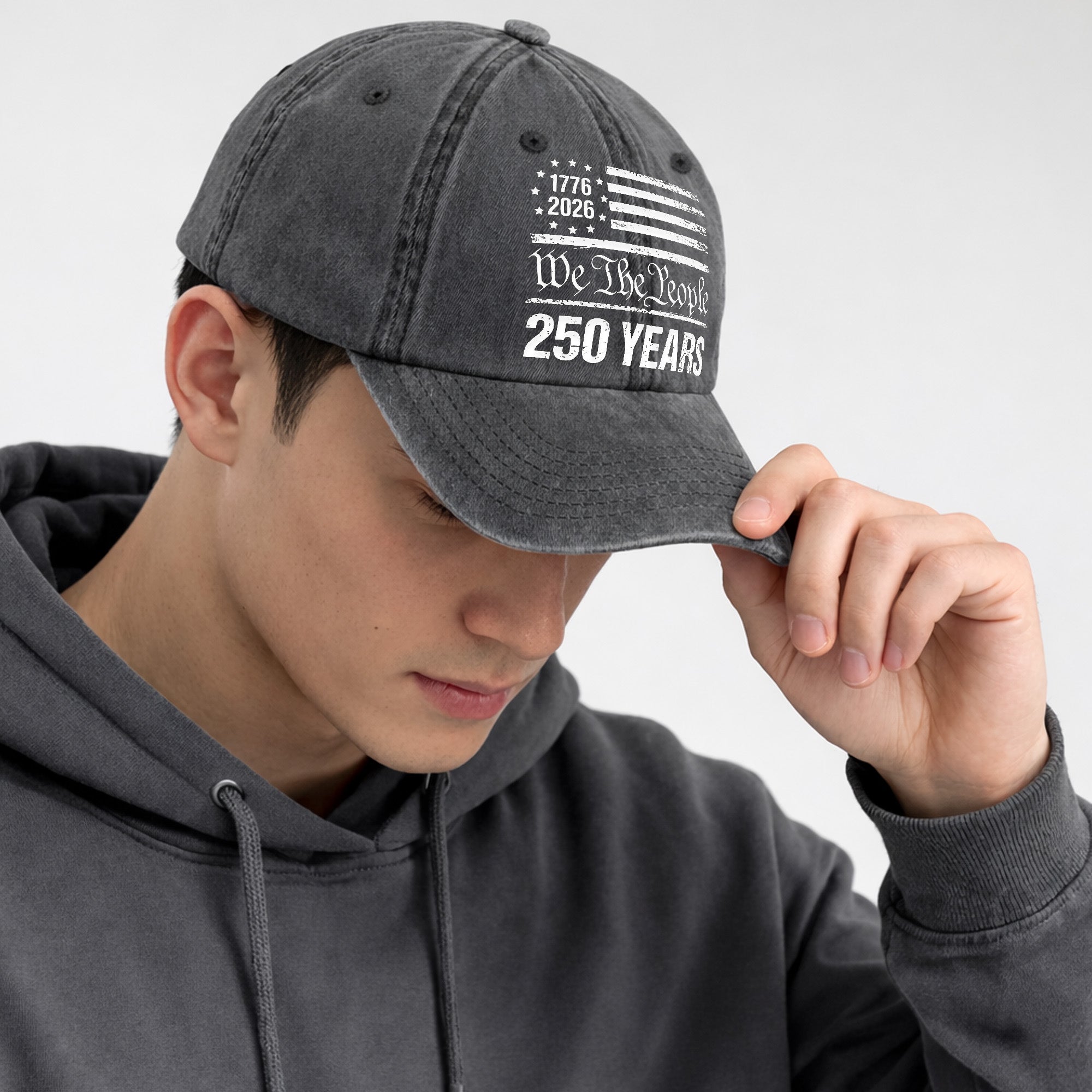 American 250th Anniversary Baseball Cap - Vintage We The People USA Flag Hat 2026