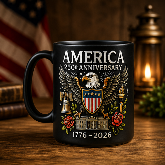 USA 250th Anniversary Mug,  America 250th Anniversary Color-Changing Mug – 1776–2026 Patriotic Gift Cup
