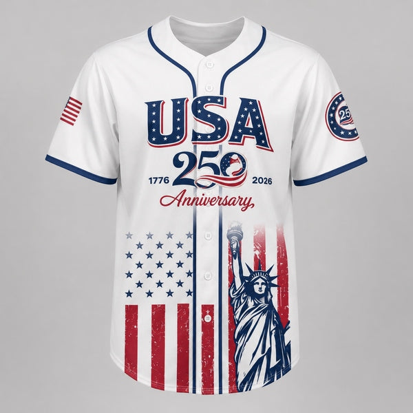 USA 250th Anniversary Horse Patriotic Baseball Jersey | Vintage 1776–2026 American Freedom Shirt