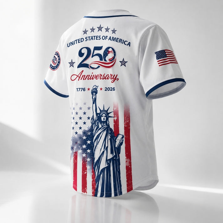 USA 250th Anniversary Horse Patriotic Baseball Jersey | Vintage 1776–2026 American Freedom Shirt
