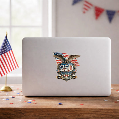 🔥 LIMITED TIME OFFER – USA 250th Anniversary UV DTF 3D Car Decal – Eagle Flag 1776–2026