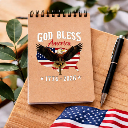🔥 LIMITED TIME OFFER - God Bless America 250th Anniversary Christian Eagle UV DTF 3D Decal
