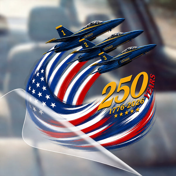 🔥 LIMITED TIME OFFER – US. Navy Flight 250th Anniversary Car Decal 1776–2026