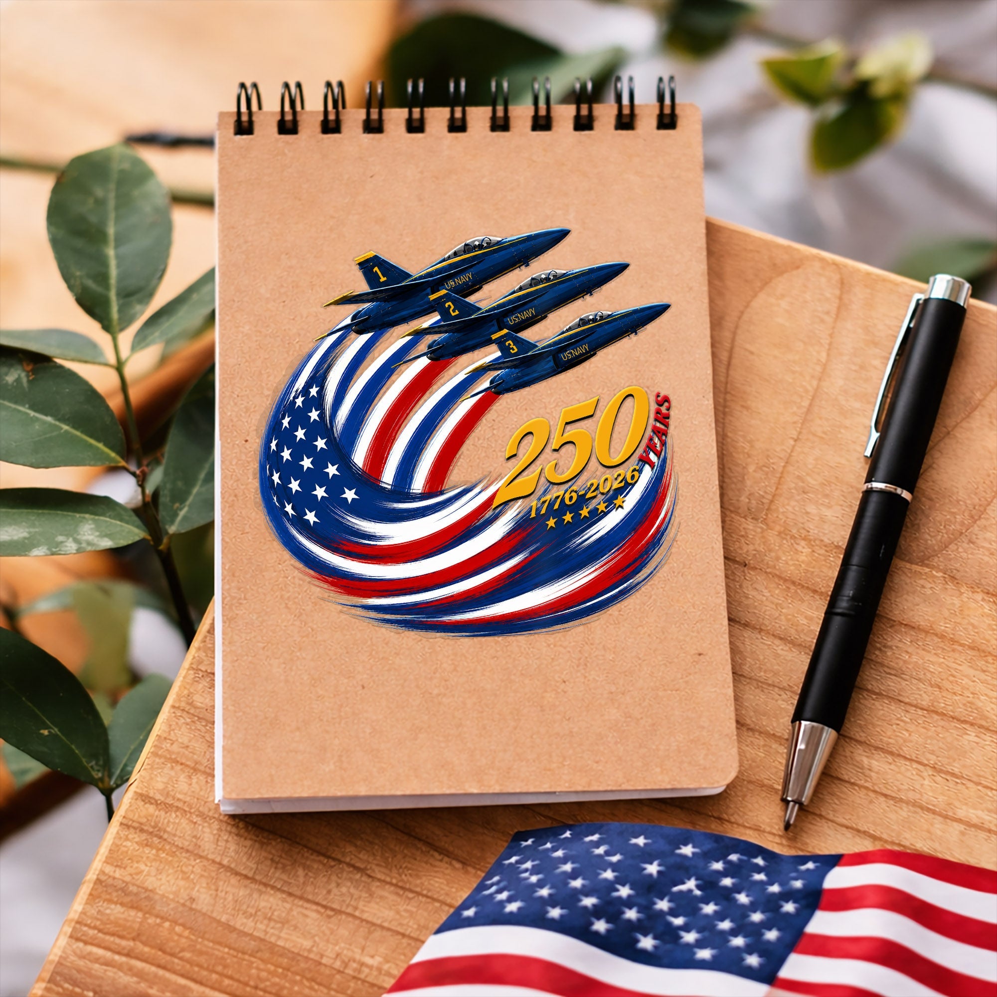 🔥 LIMITED TIME OFFER – US. Navy Flight 250th Anniversary Car Decal 1776–2026