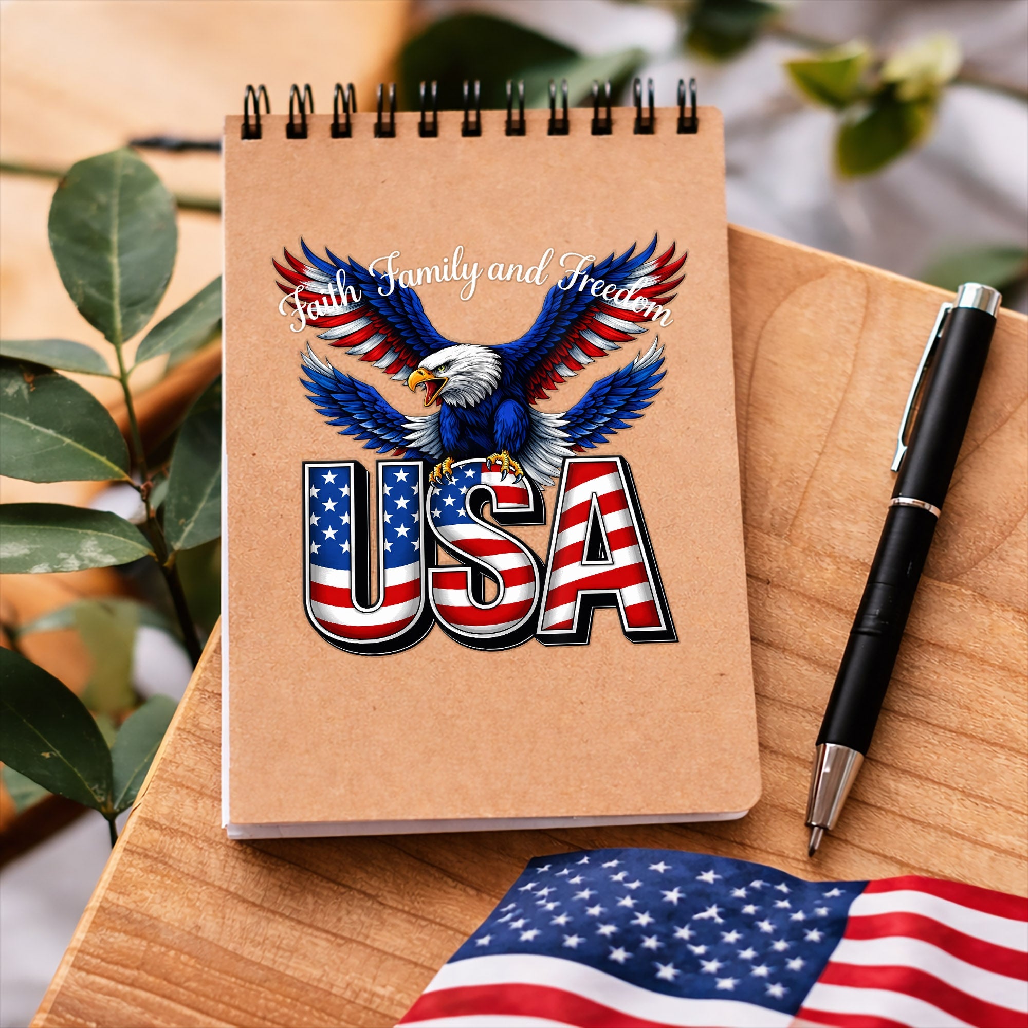 🔥 LIMITED TIME OFFER - Faith Family USA Eagle Cross Decal – 250th Anniversary 1776-2026