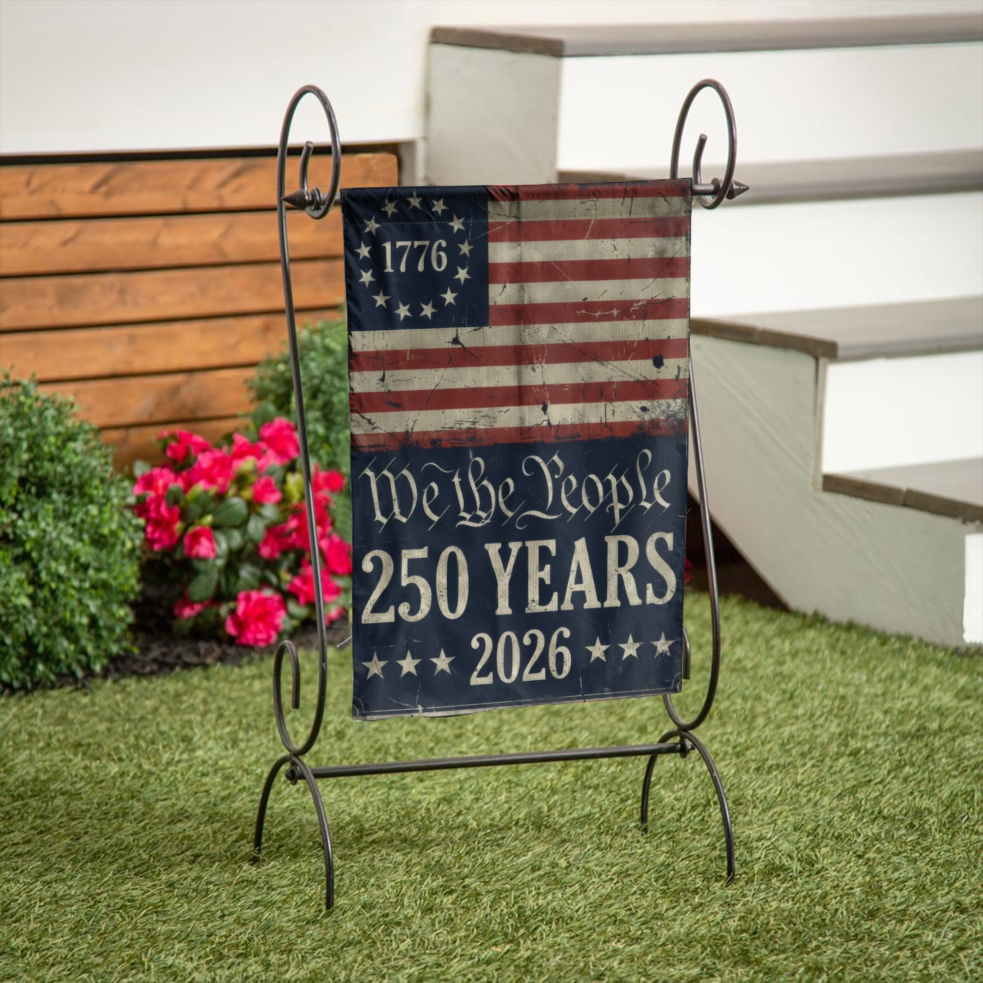 American Flag 250th Anniversary - We The People 1776-2026 Patriotic Decor