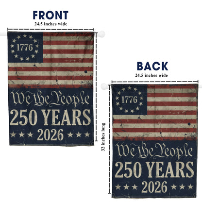 American Flag 250th Anniversary - We The People 1776-2026 Patriotic Decor