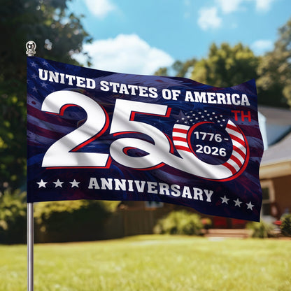 250th Anniversary 1776 2026 United States of America Semiquincentennial Grommet Flag