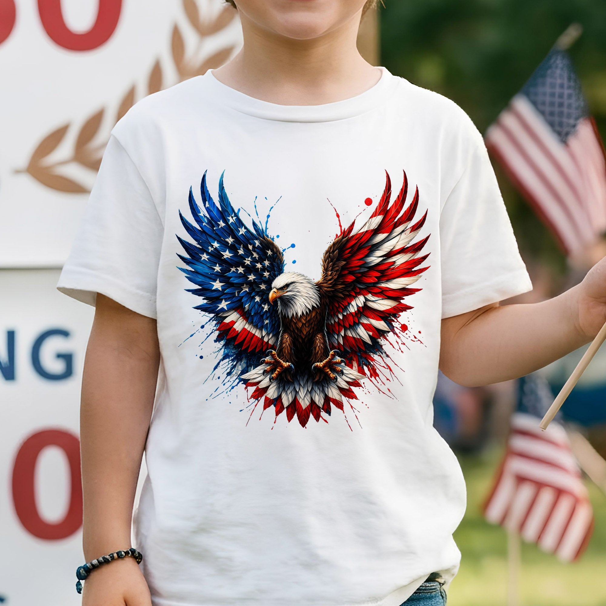 Bald Eagle American Flag Unisex Shirt - USA 250th Anniversary Patriotic Freedom
