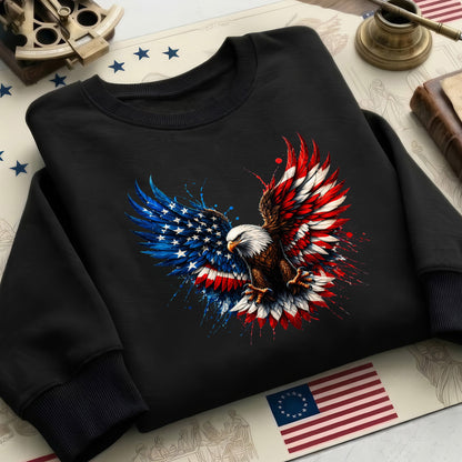 Bald Eagle American Flag Unisex Shirt - USA 250th Anniversary Patriotic Freedom