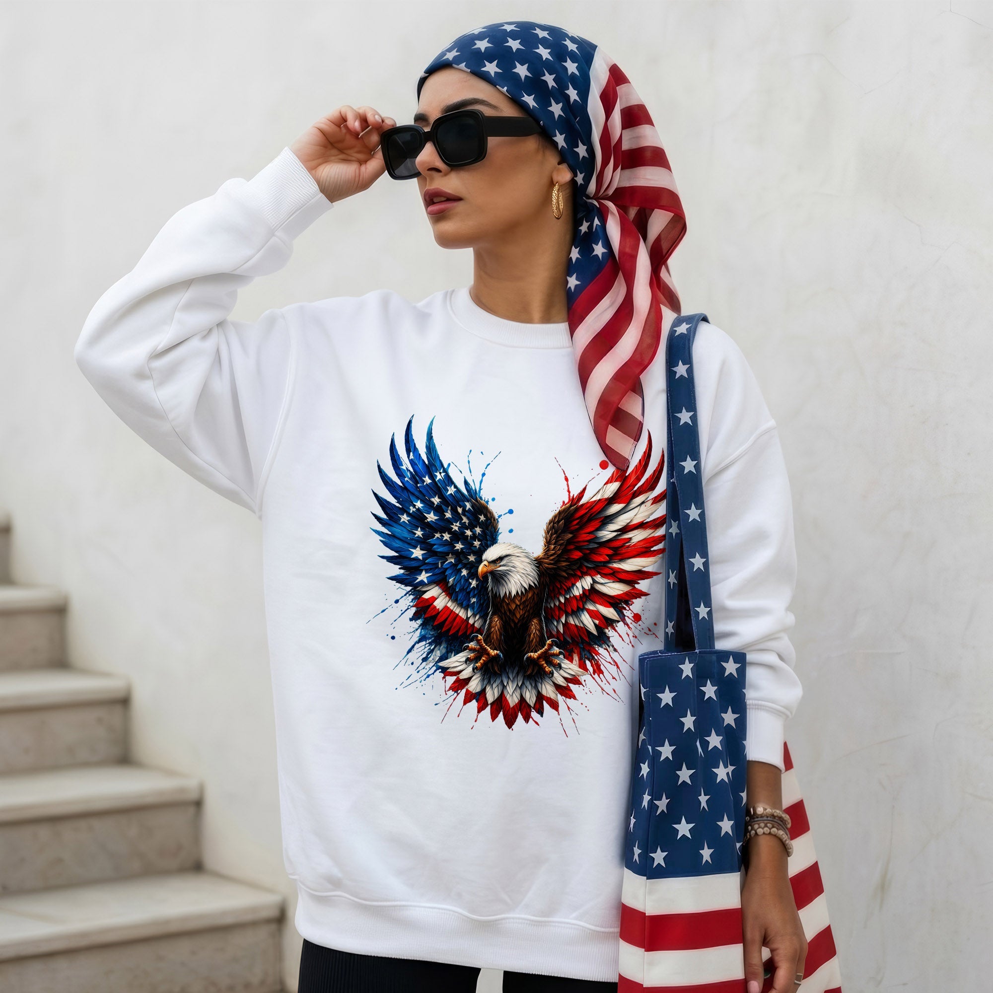 Bald Eagle American Flag Unisex Shirt - USA 250th Anniversary Patriotic Freedom