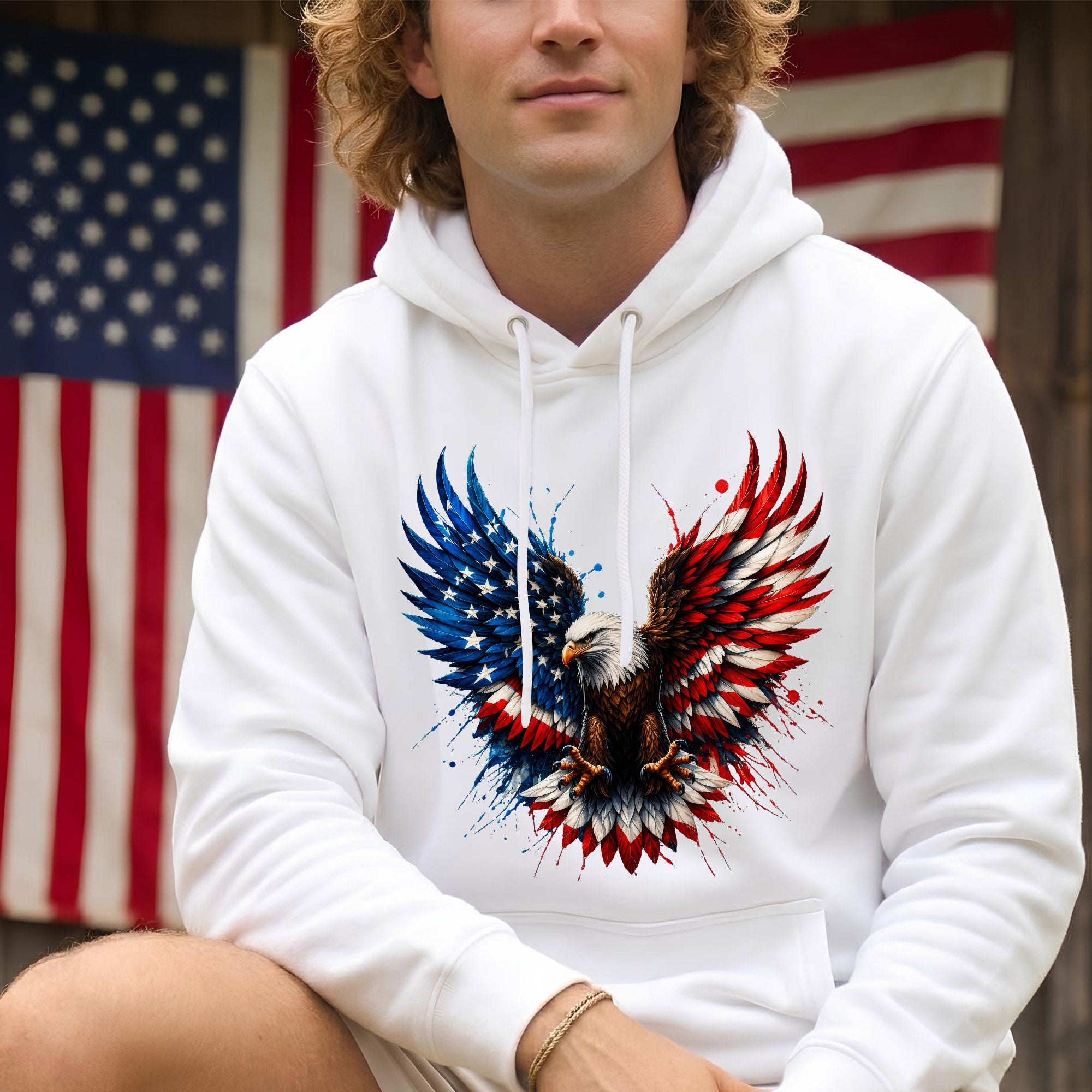 Bald Eagle American Flag Unisex Shirt - USA 250th Anniversary Patriotic Freedom