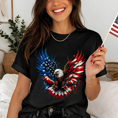 Bald Eagle American Flag Unisex Shirt - USA 250th Anniversary Patriotic Freedom