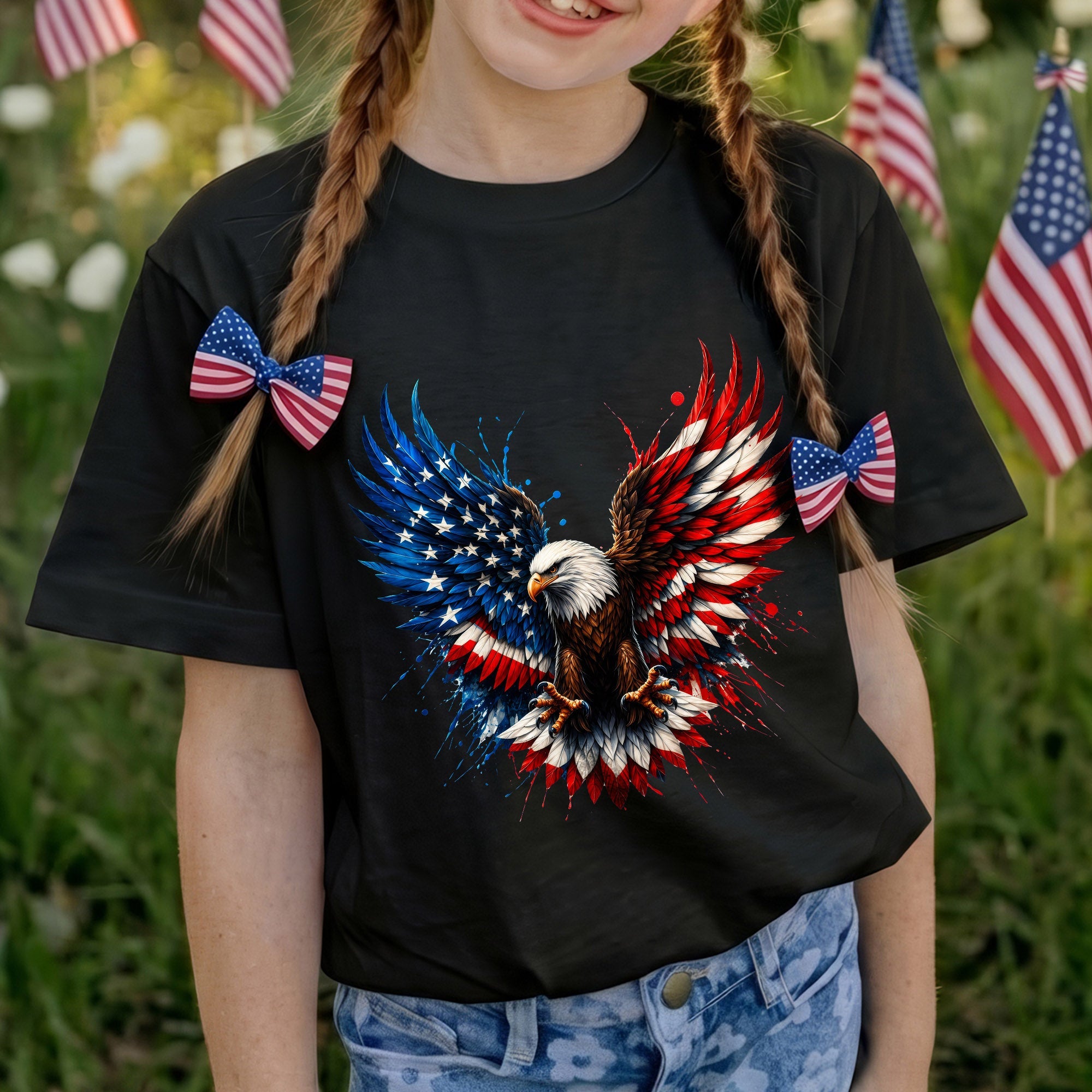 Bald Eagle American Flag Unisex Shirt - USA 250th Anniversary Patriotic Freedom