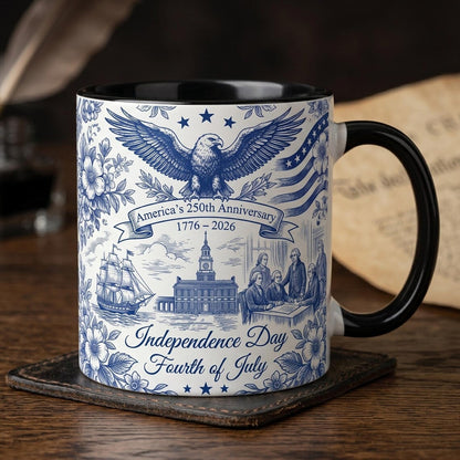 Patriotic Semiquincentennial 1776-2026 Mug - 250 Years Anniversary Accent Mug