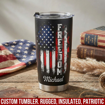 Personalized 250 Years USA Tumbler for Proud Americans We The People  1776 2026
