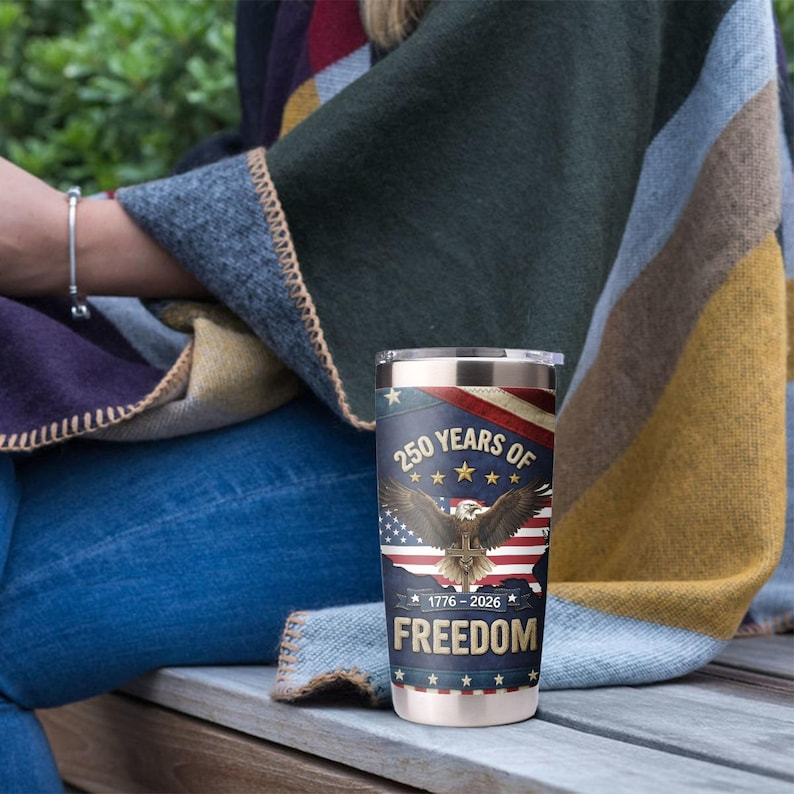 250 Years USA Tumbler for Proud Americans We The People  1776 2026