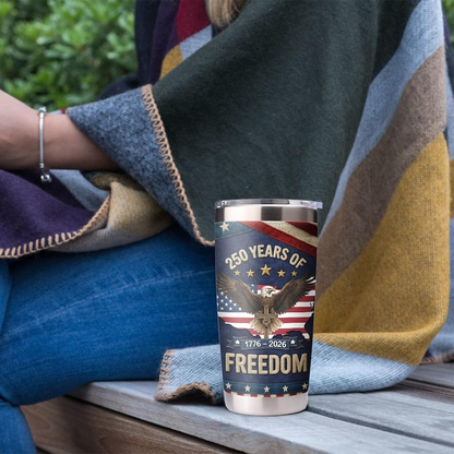 250 Years USA Tumbler for Proud Americans We The People  1776 2026