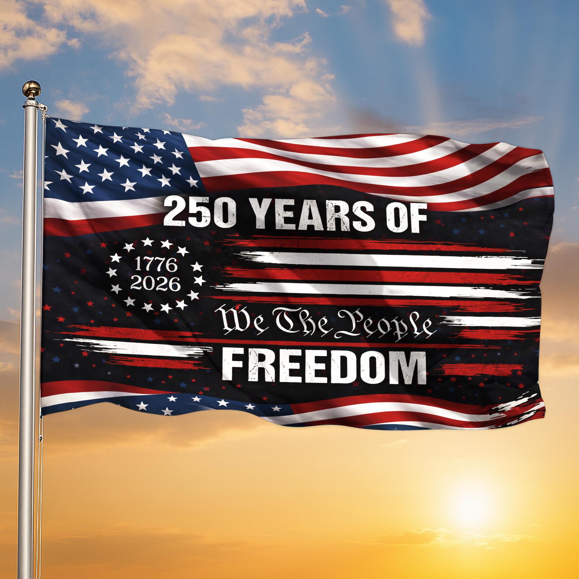 250th America Anniversary Garden Flag, US 250 Years Flag, 250th Anniversary America, Patriotic USA Flag, 250th Independence Day Yard Decor