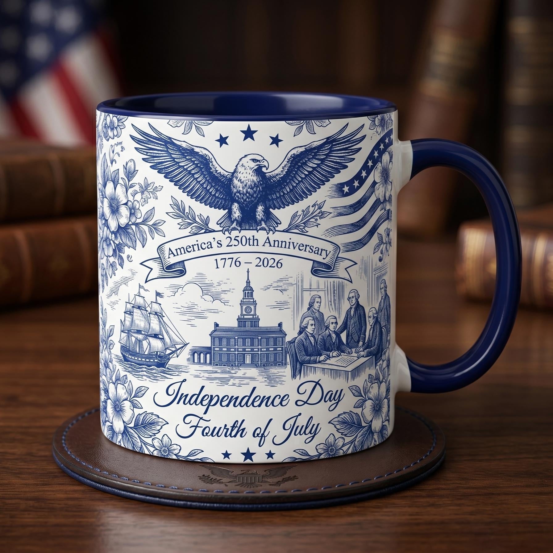 Patriotic Semiquincentennial 1776-2026 Mug - 250 Years Anniversary Accent Mug
