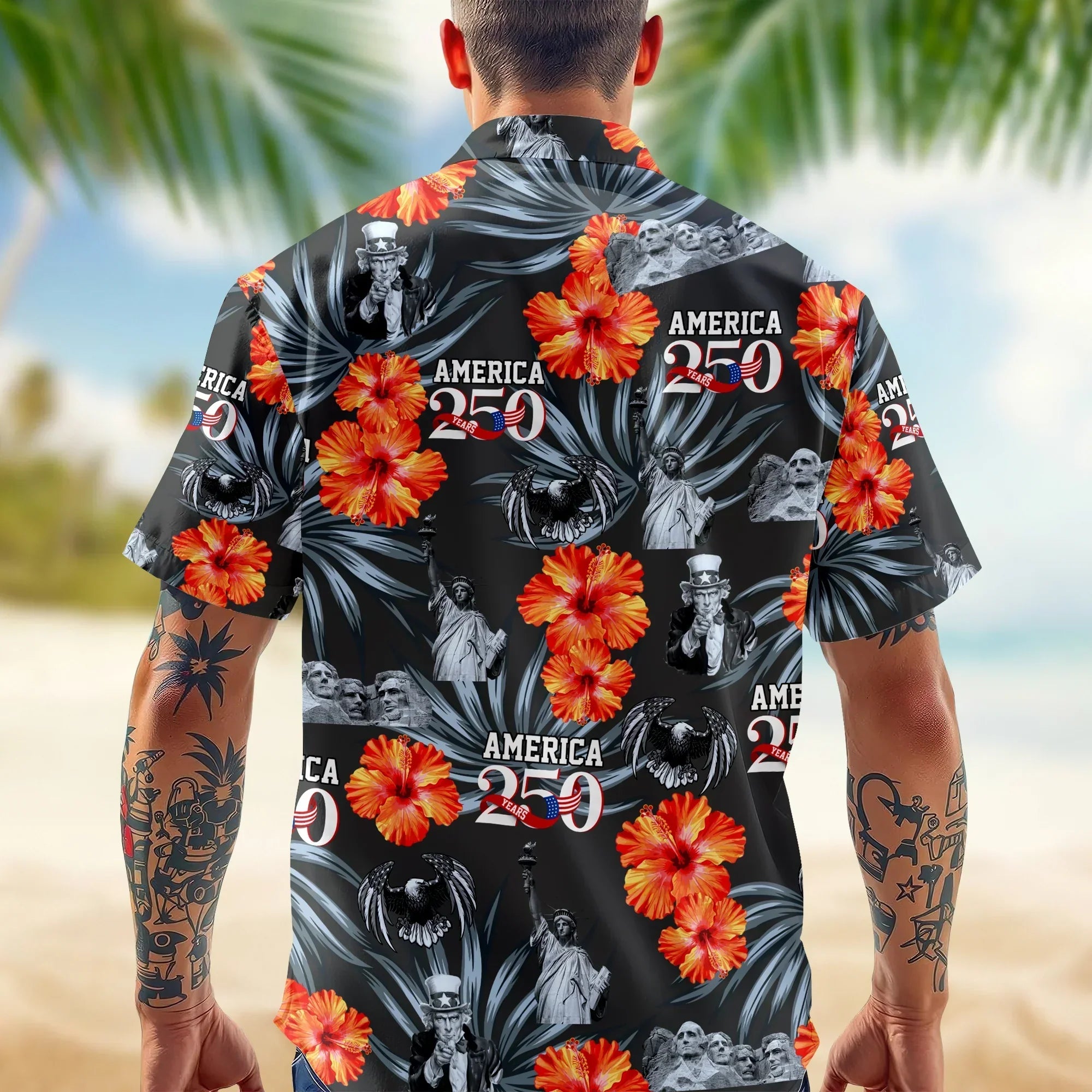 American 250th Anniversary Hawaiian Shirt