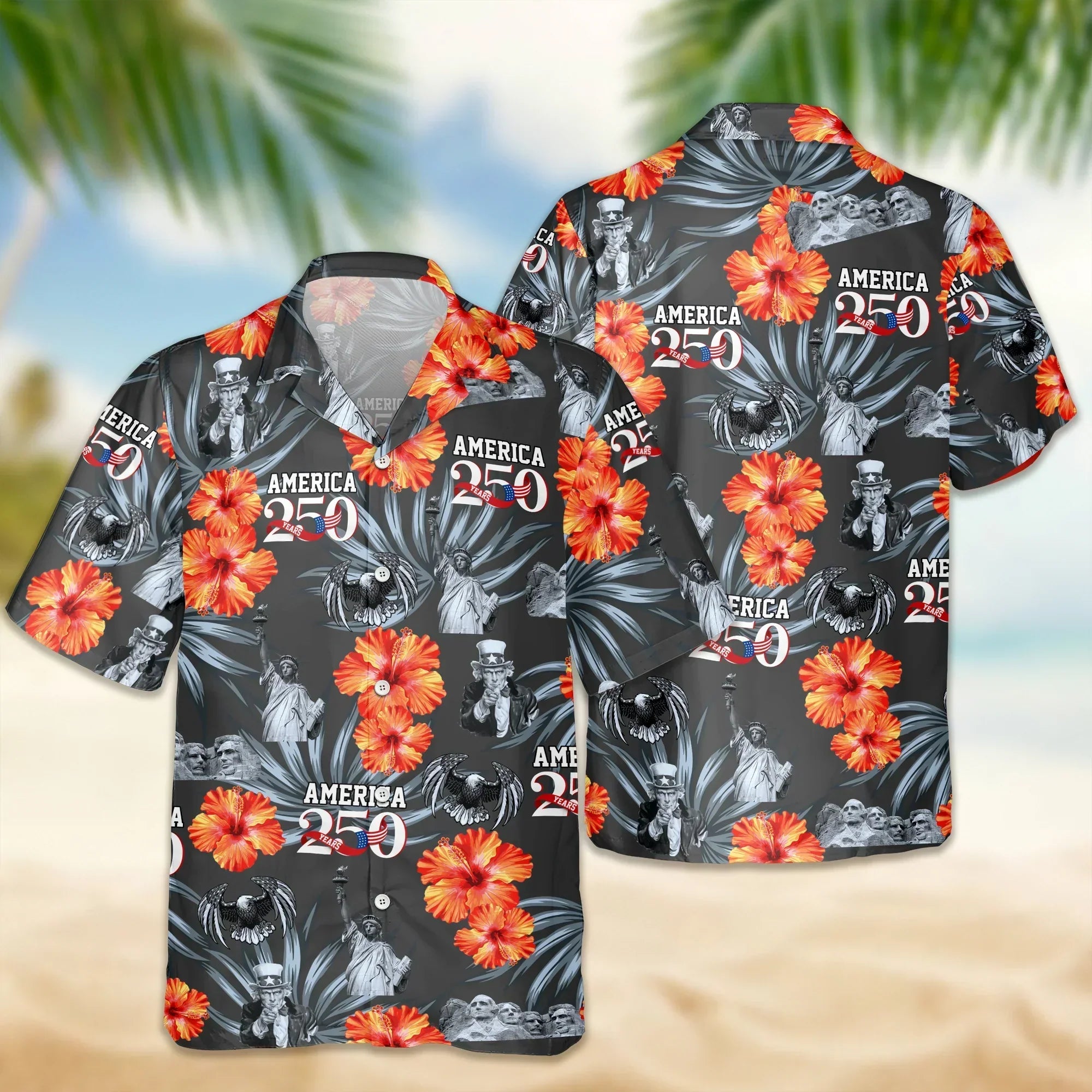 American 250th Anniversary Hawaiian Shirt