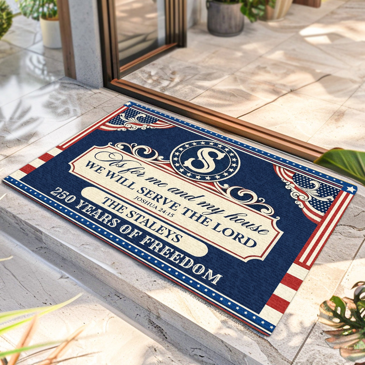 Personalized Doormat - America 250th Gifts for Family
